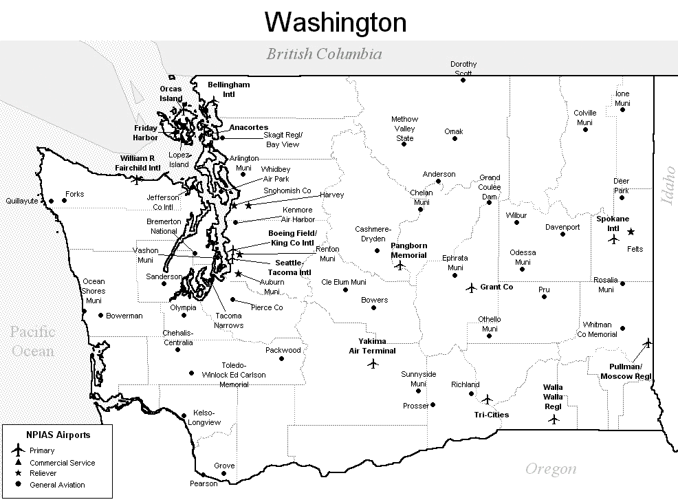 Washington Dc Map Of Airports - United States Map