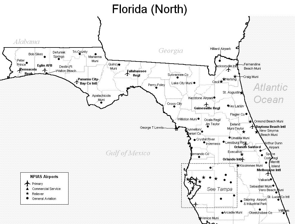 us time zone map major airports