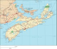Nova Scotia Map Detailed Map Of Nova Scotia