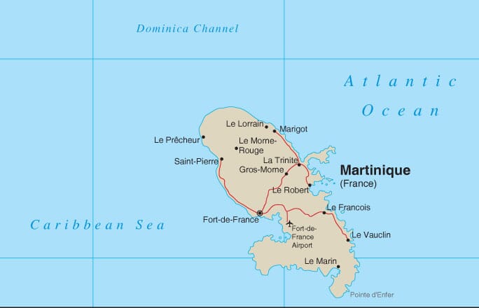 Martinique Map Detailed Map Of Martinique   Martinique Map 