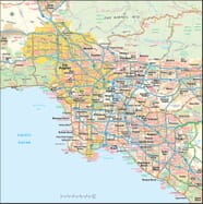 California Los Angeles Street Map Tropicalexpressllc