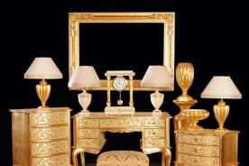 luxurious table lamps and furniture