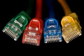 colorful ethernet cables