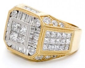 a pave diamond ring