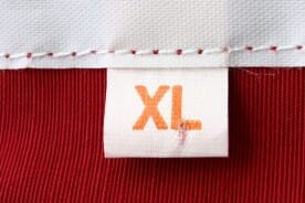 size xl clothing label