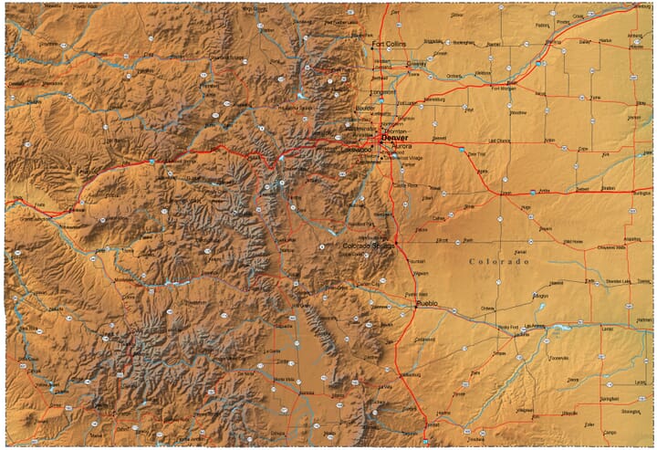 Colorado Map - More photos