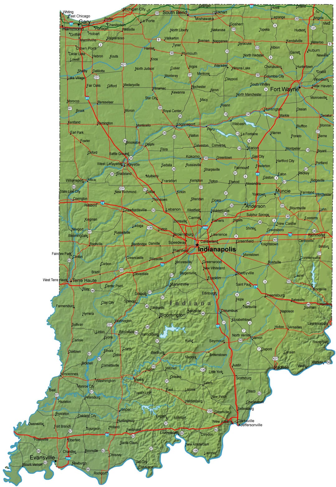 Indiana Map 