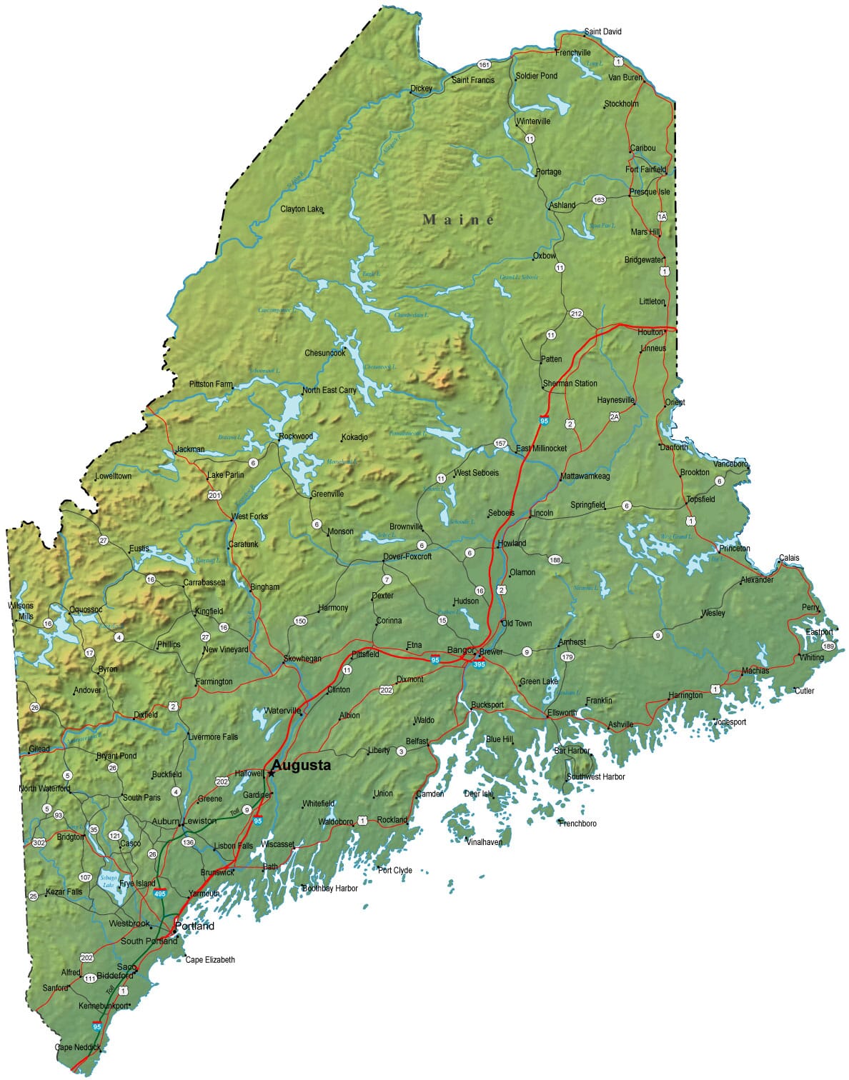 map of unity maine