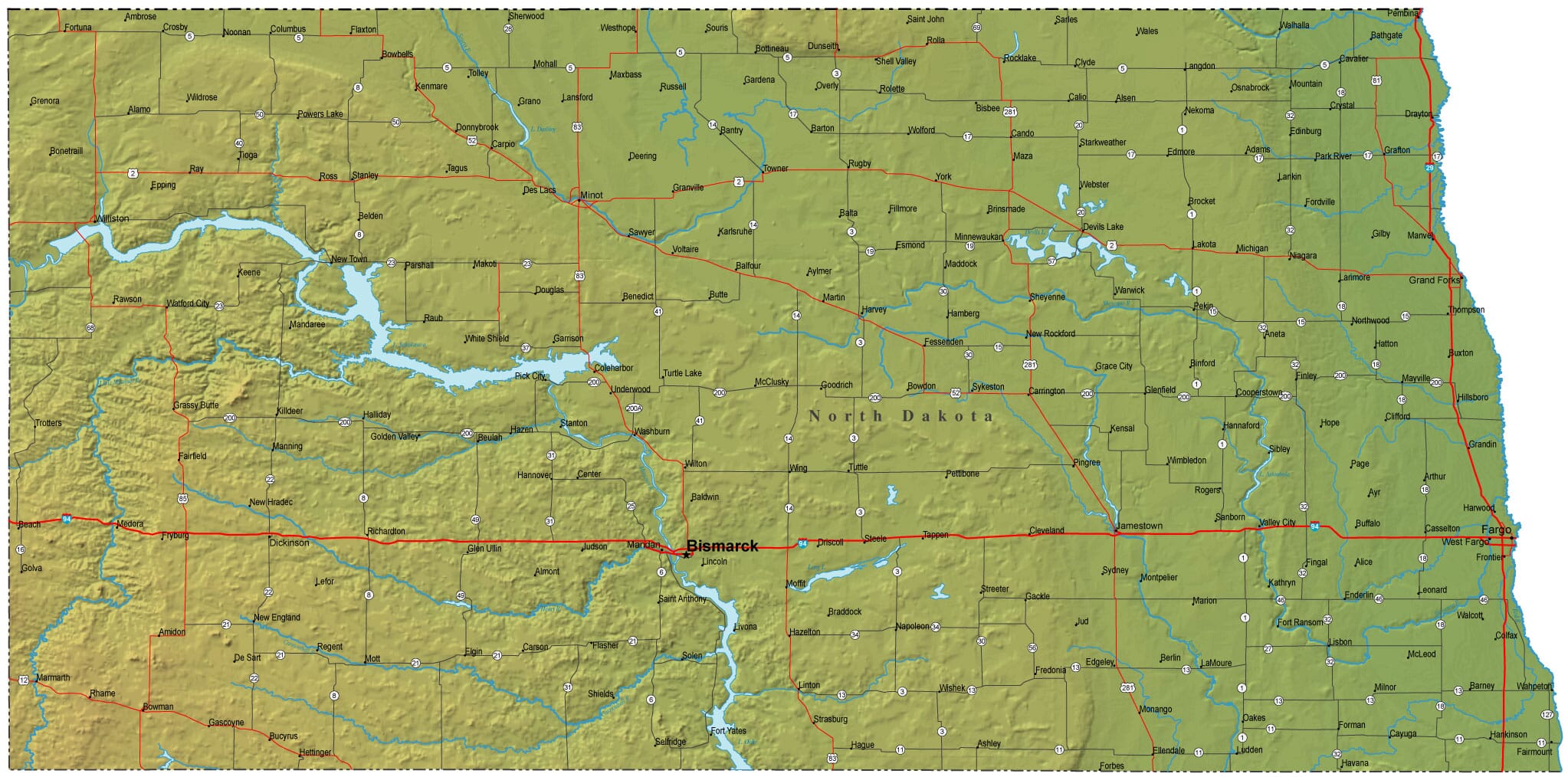 detailed-north-dakota-map-nd-terrain-map