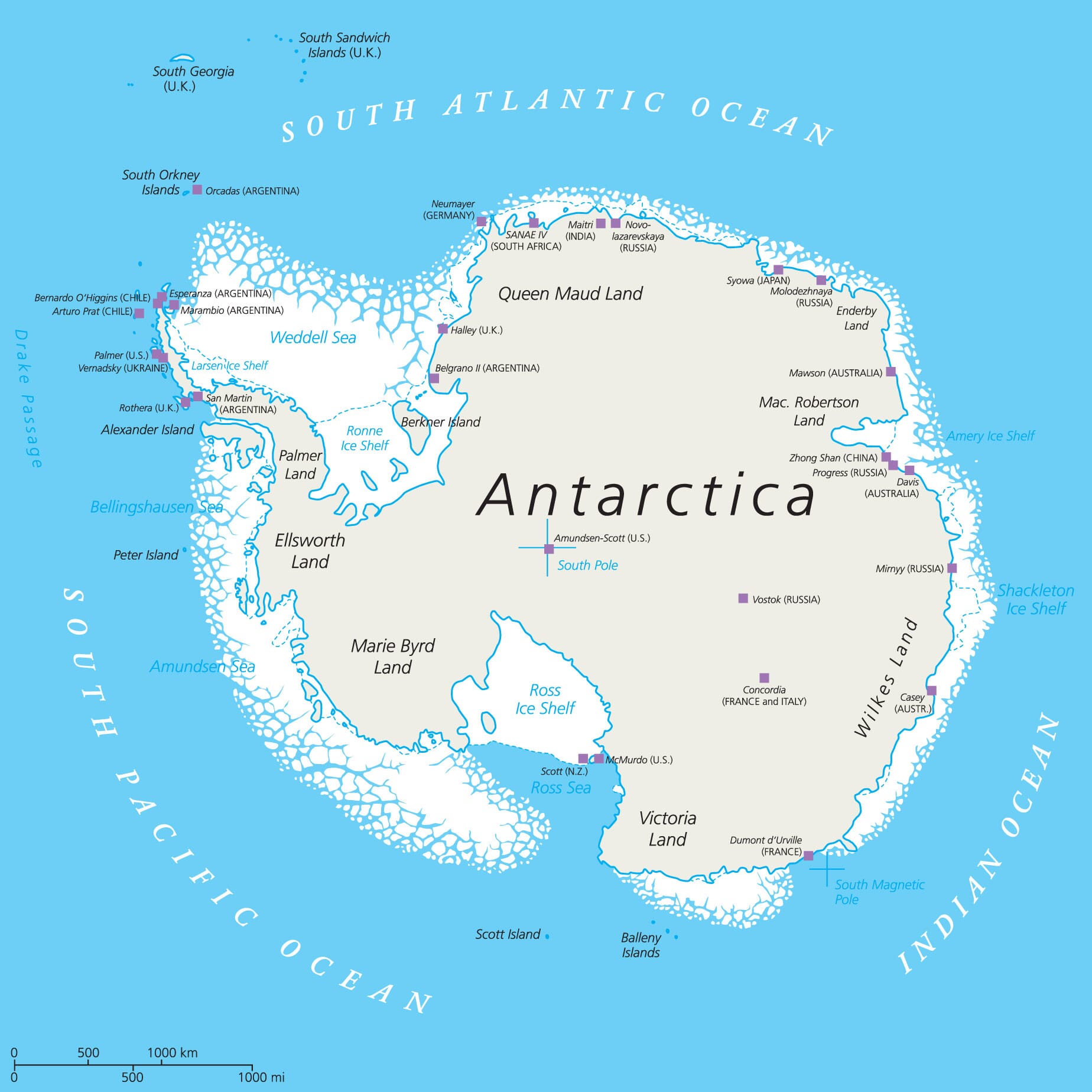 Interactive Antarctica Map