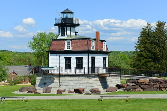 Colchester Reef Light, Shelburne, Vermont (formerly at Colchester Point on Lake Champlain)