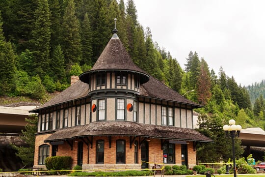 Historic Railroad Depot in Wallace, Idaho