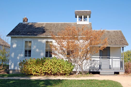 Pioneer Schoolhouse at Gibbs Museum in Saint Paul, Minnesota