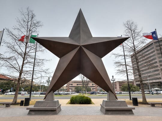 Texas Star at Bullock Texas State History Museum in Austin, Texas