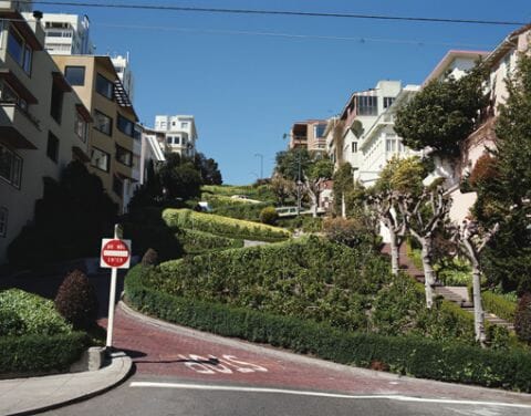 Lombard Street in San Francisco, California