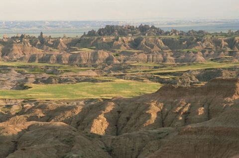 Badlands region of South Dakota