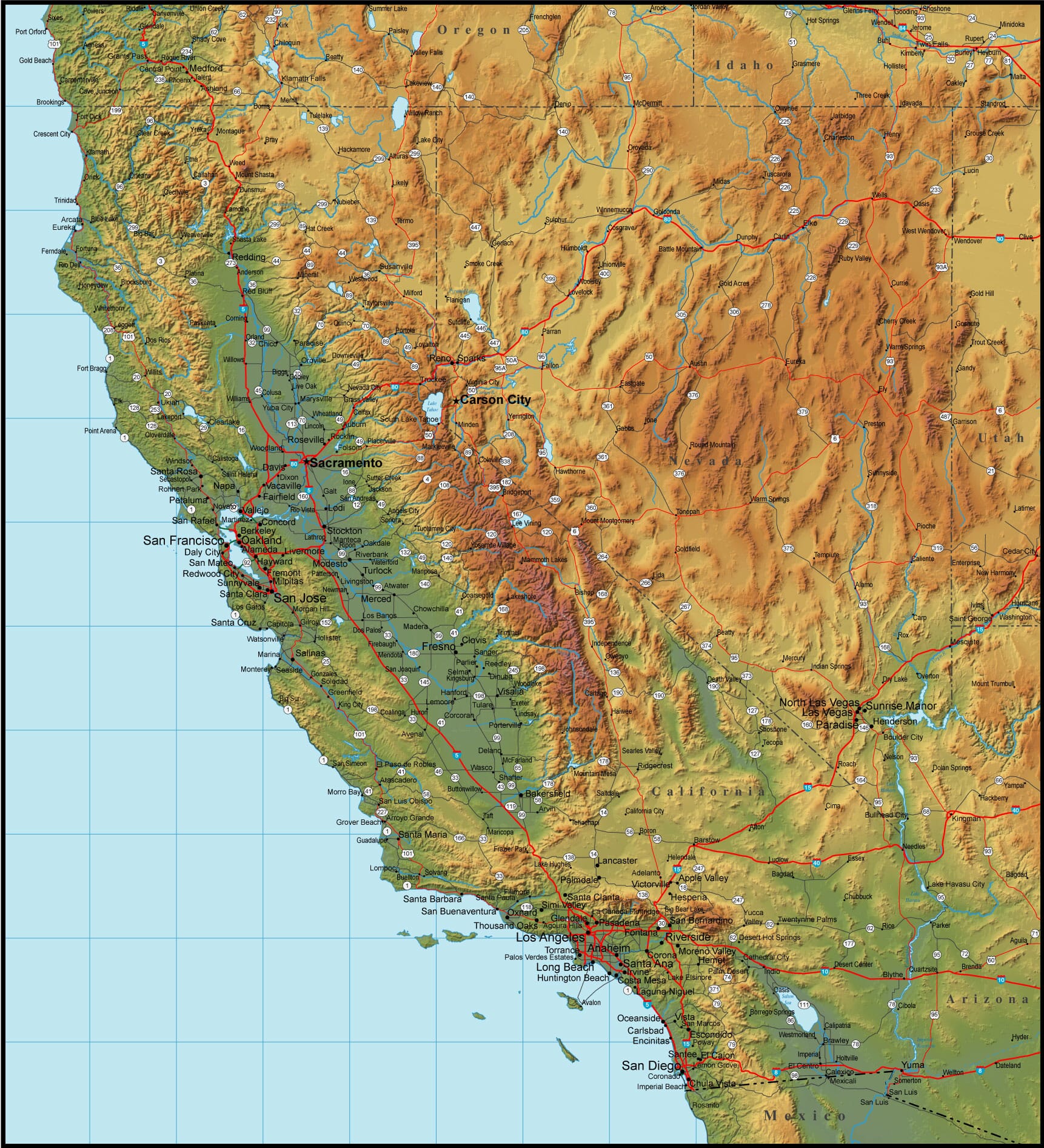 California Regional Map