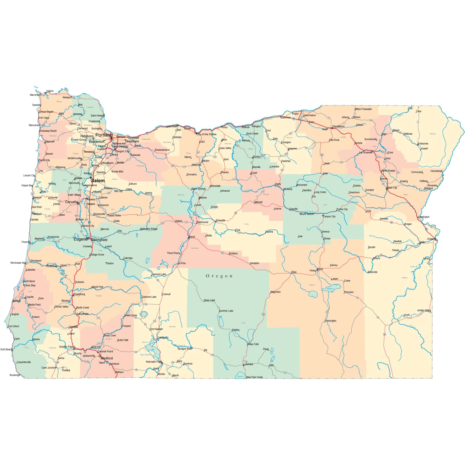 map of oregon highways Oregon Road Map Or Road Map Oregon Highway Map map of oregon highways