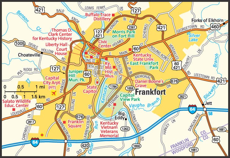 Kentucky City Map Directory - Maps Of Kentucky Cities